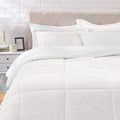 Amazon Basics 3-Piece Down Alternative Bedding Set, Micromink Sherpa
