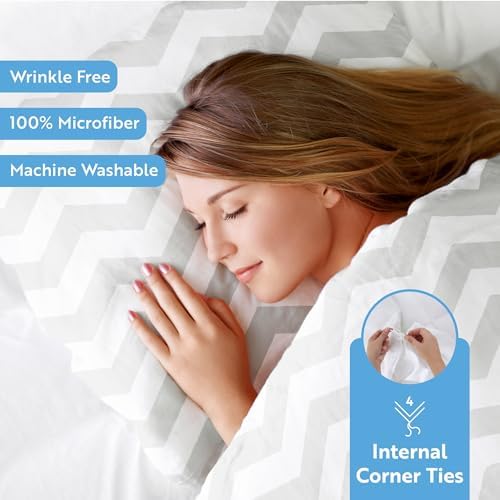 Linen Market Ultra Soft Arrow Patterned 3 Piece Duvet Cover Set