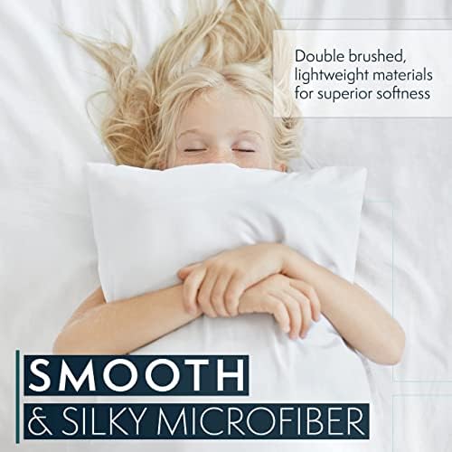 HC Collection King Pillow Cases Set of 2- Microfiber, Extra Soft