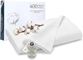 Royale Linens Queen Flat Sheet Only, Luxury Breathable Sateen Weave