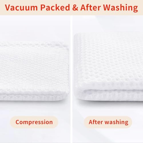 100% Cotton Waffle Weave Kitchen Dish Cloths, 4-Pack Ultra Soft