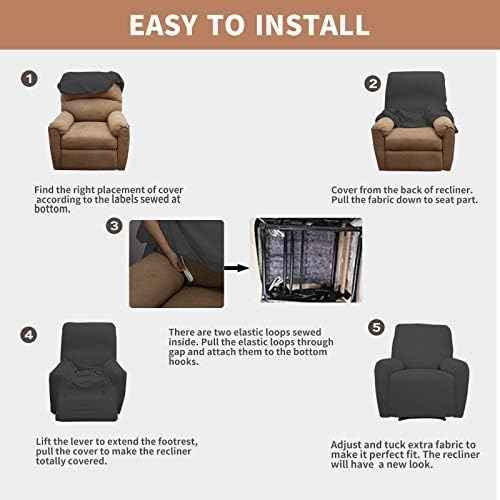 Easy-Going Waterproof Recliner Chair Cover, 1-Piece