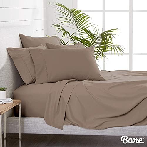 Bare Home Bedding Bundle - 6 Piece Microfiber Sheet Set with 4