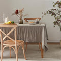 TOSMO 100% Linen Tablecloth, 60 x 120 Inch Rectangle Table Cloth