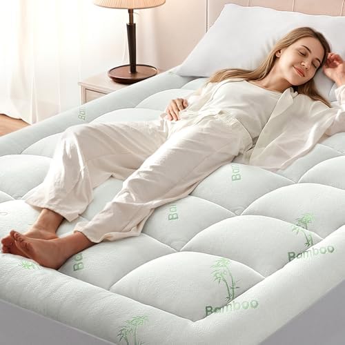 Anluoer Queen Mattress Topper Memory Foam Pillow Top Mattress Pad
