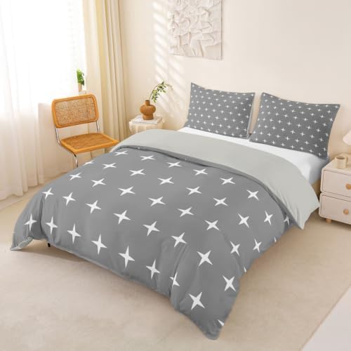 Manfei Starlight Kids Bedding Set King Size,Geometric Duvet Cover