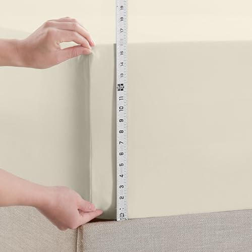 Empyrean 2 Pack Full Fitted Sheets - Deep Pocket, Fits 14-16 Inch