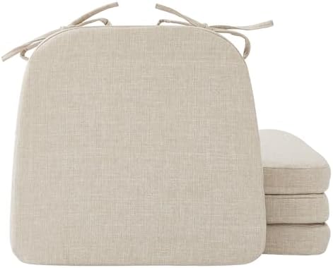 Ruqmuis Chair Cushions for Dining Chairs, 2" Thick Seat Cushions for
