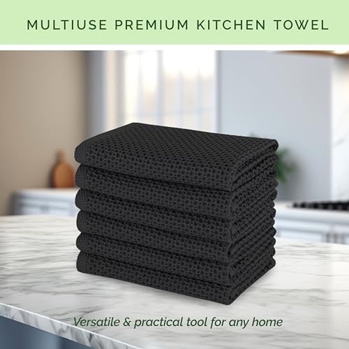 Elegant Comfort 100% Turkish Cotton 12-Pack Waffle Premium Kitchen