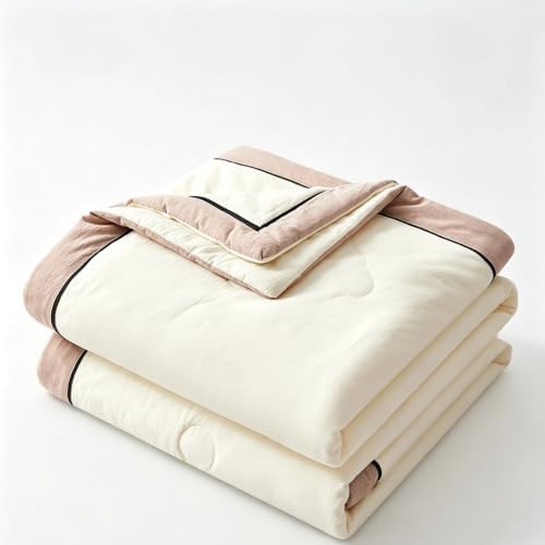 Cotton Summer Cooling Quilt Breathable Lightweight Machine Washable