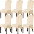 Velvet Plush XL Dining Chair Covers, Stretch Chaircover, Spandex High