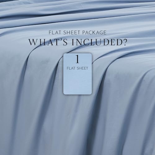 Linen Closet 100% Cotton Full Flat Sheet Only, Percale Top Sheet