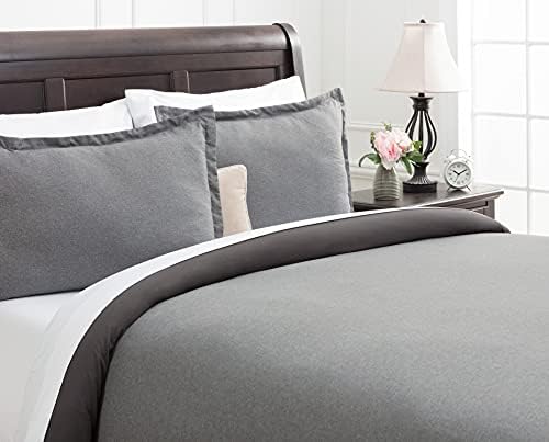 Chanasya Premium Faux Linen Bedding Duvet Cover 3-Piece Soft Luxury