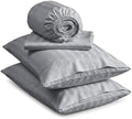 100% Giza Egyptian Cotton Sheets - Silky Sateen Weave, 4 Piece Luxury
