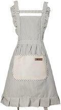 1 Pack Kitchen Cooking Aprons Cotton Vest Soft Long Ties Adjustable
