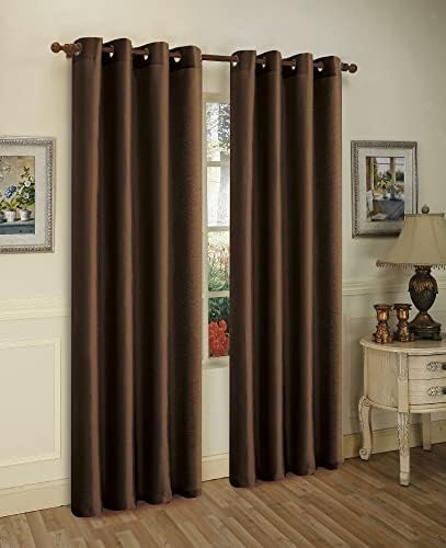 Set of 2 Panels Grommet Curtains Perfect for Making Your Bedroom and