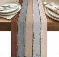 Farmhouse Cotton Linen Table Runner Dresser Scarf Retro Rustic Barn