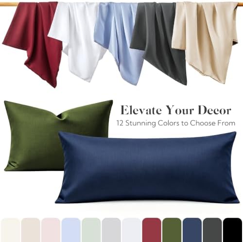 MR&HM Standard Pillowcase Set of 2, Soft & Breathable, Dark Grey