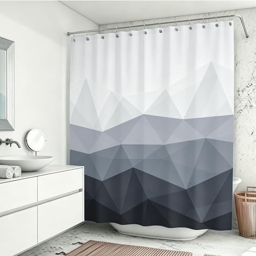 Sunlit Designer Shower Curtain, Popular Shower Curtain, Ombre Cool