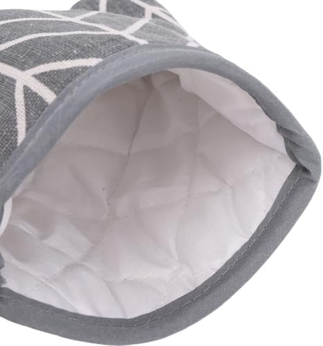 Dpofirs Kitchen Oven Mitt Set with Pot Holder | Thickened Cotton