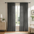 Deconovo Light Filtering Sheer Curtains 96 Inches Long for Living Room
