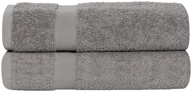 SUPERIOR 2-Piece Cotton Bath Sheet Set, Large Towels for Body, Quick