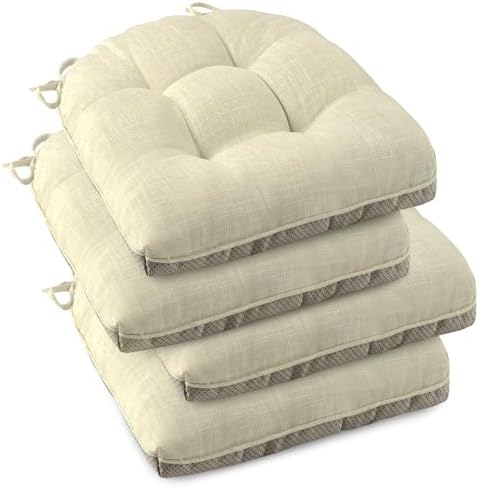 OVOV Indoor Chair Cushions for Dining Chairs Set of 4, 18x18, Beige