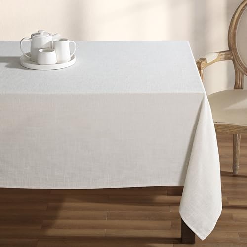 Laura Ashley Harper Tablecloth, 60" x 102", Ivory