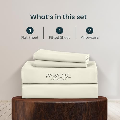 Lightweight Hotel Luxury 4-Piece Sheet Set 400-TC Egyptian Cotton