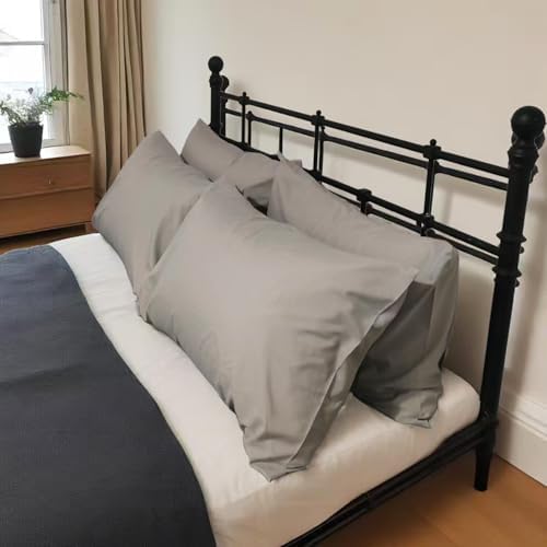 Light Grey Pillowcases 6 Pack, Queen Size, Soft and Comfy, Allergies