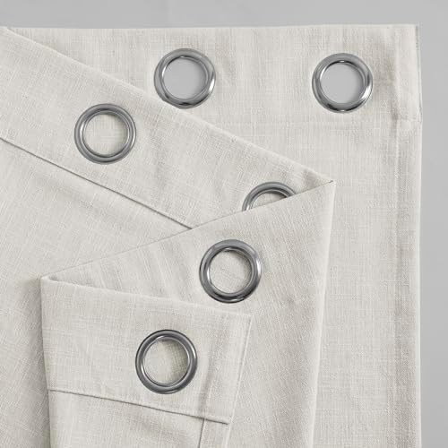 HPD Half Price Drapes Basic Faux Linen Curtains Grommet - 108 Inch