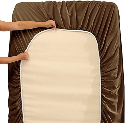 100% Natural Cotton 4 PCS Bed Sheet Set 600 Thread Counts Soft Smooth