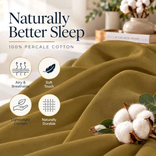 Queen Fitted Sheet 100% Parcale Cotton 15" Deep Taupe