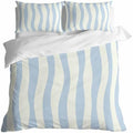 Duvet Cover King Size 3 Piece Bedding Set, Minimalist Stripes Soft