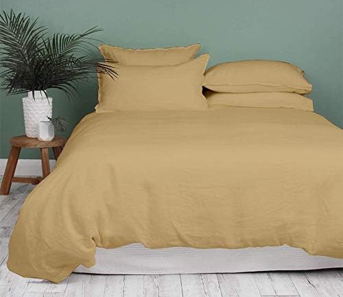 Kamas Solid Duvet Cover Sets Queen/Full Taupe Cotton 1000 Thread Count