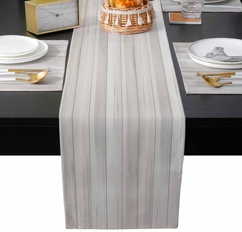 Beige Table Runner and Placemats for Dining Tables,Burlap Coffee Table