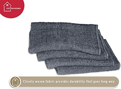WASHCLOTH Soft Cotton Towels 11"x11" Grey - (50 Pack) with 1 Free