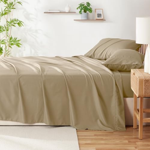 Hearth & Harbor 4 Piece Full Size Bed Sheets Set - 60% Microfiber, 40%