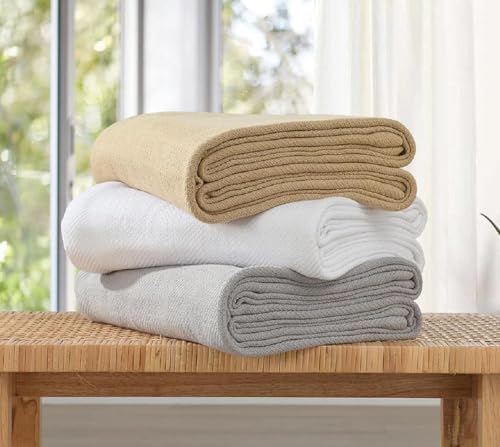 Royal Tradition Medium Weight 100% Cotton Blanket Jacquard