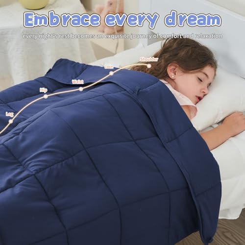 Weighted Blanket 10lbs, 40"x60", Twin Size Cooling Heavy Throw Blanket