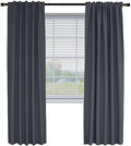 Fcosie Extra Long Blackout Curtains 120 Inch Length Back Tab/Rod
