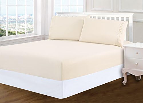 Microfiber Sheet Set - 4 Pc - Full, Cream/Beige