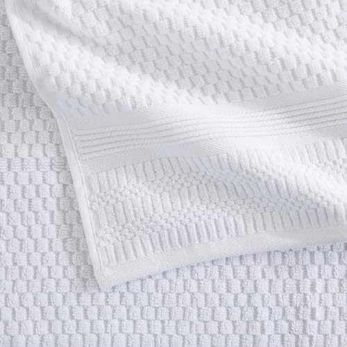 Market & Place 100% Cotton Waffle Weave 6 Piece Towel Set – Soft