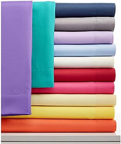 600 Thread Count Egyptian Cotton Sateen Flat Sheet with 2 Pillow Cases