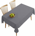 Pure Color Light Gray Rectangle Tablecloth 60x120 Inches, Minimalist