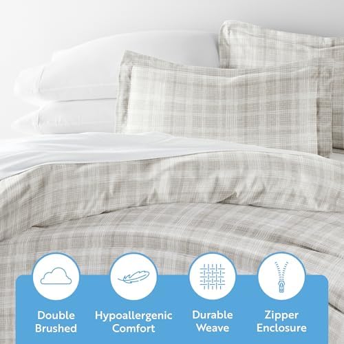 Linen Market Duvet Cover Queen (Gray) - Experience Hotel-Like Comfort