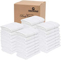 GOLD TEXTILES 60 White Economy Bath Towels Bulk (24x48 Inch) Cotton