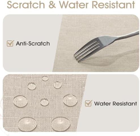 Veblandy 2 Pack Rectangle Tablecloth, 60x84 inch, Water Resistant