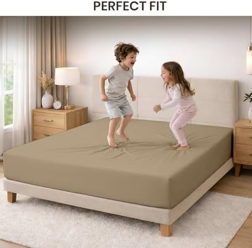 SGI bedding 100% Egyptian Cotton 600 TC Queen Size Fitted Sheet Only