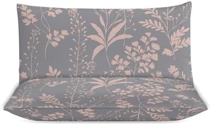 INFLAG Floral Duvet Cover, 100% Soft Cotton 3 Pieces Floral Bedding